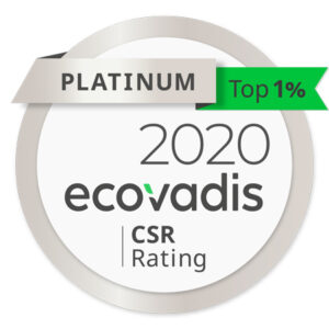 EcoVadis Platinum recognition medal EcoVadis Platinum recognition medal