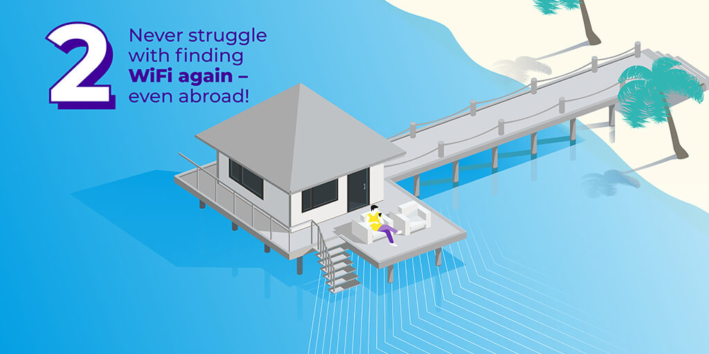 Never struggle with finding WiFi again – even abroad! Never struggle with finding WiFi again – even abroad!