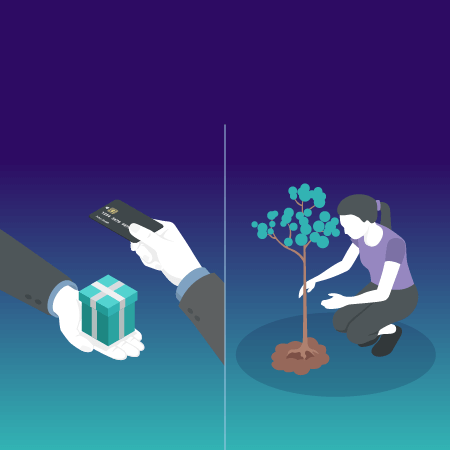 Eco-friendly banks allow consumers to transform purchases into meaningful action for the planet Eco-friendly banks allow consumers to transform purchases into meaningful action for the planet