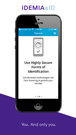 IDEMIA biometric splashscreen IDEMIA biometric splashscreen